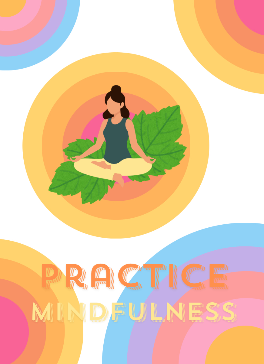 Practice meditation, mindfulness, healthy lifestyle 